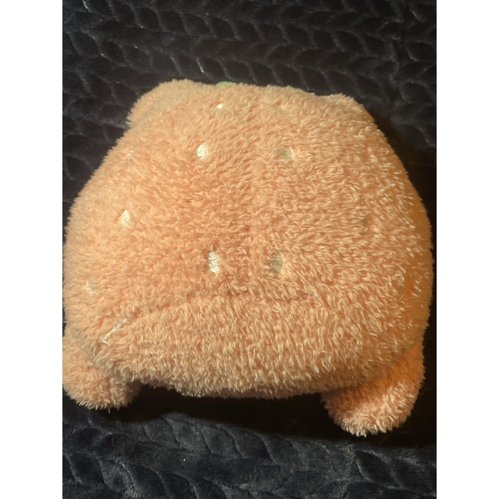 CUDDLE BARN Plush Goals Wawa the Froggie Plush Pink Strawberry 9" Stuffed Frog - Picture 3 of 4
